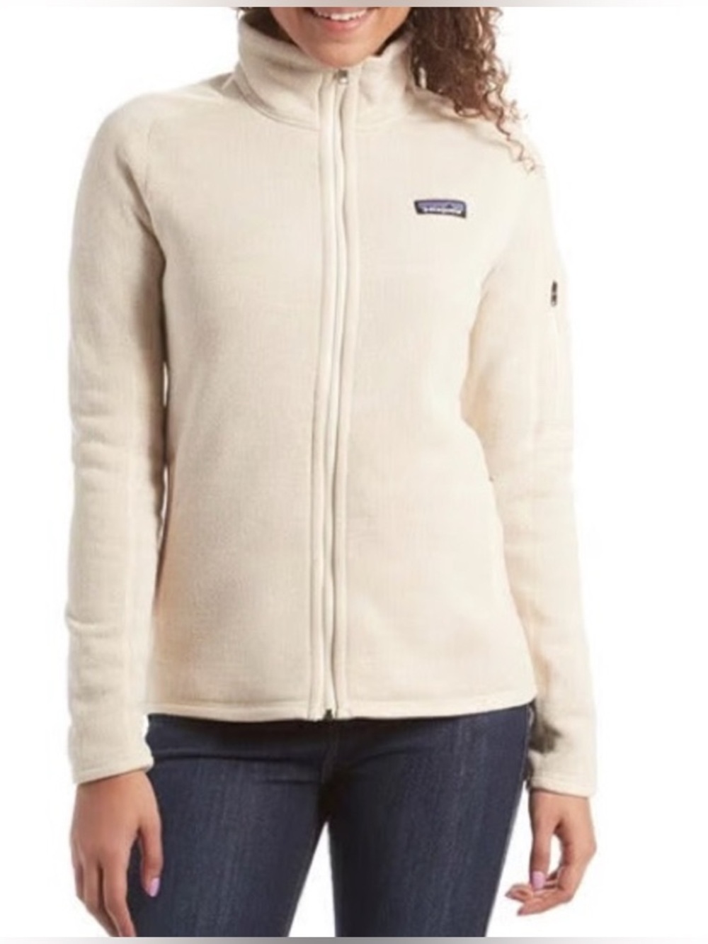 Patagonia Better Sweater Full Zip Fleece Jacket Size S Womens Cream